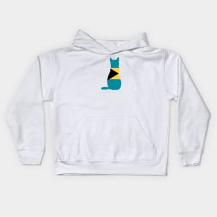 Bahamas Cat Flag Kids Hoodie